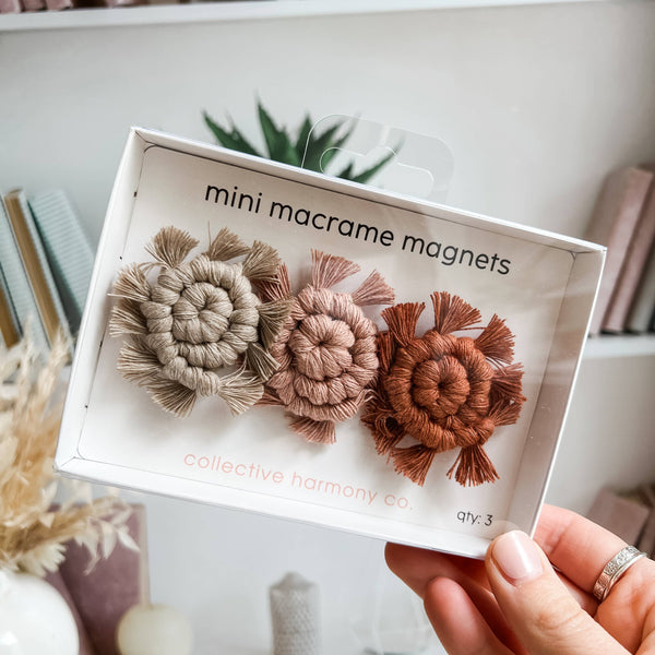Mini magnets | macrame magnets