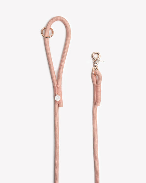 'Powder Rose' - Braided Rope Leash