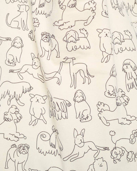 DIFFERENT BREED DOG PRINT TOTE BAGS