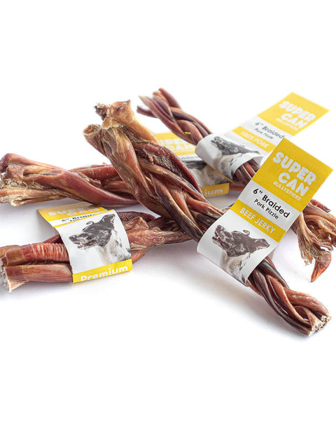 6" Braided Pork Pizzle
