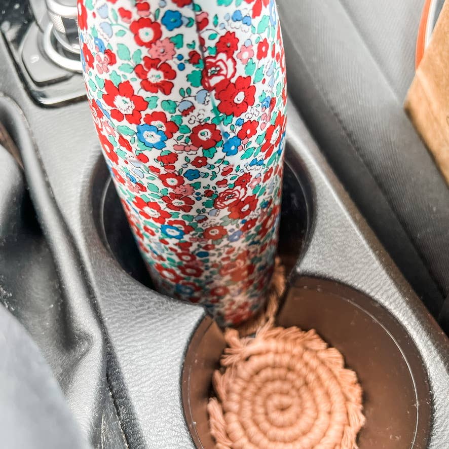 Car coaster macrame car coaster boho accessories