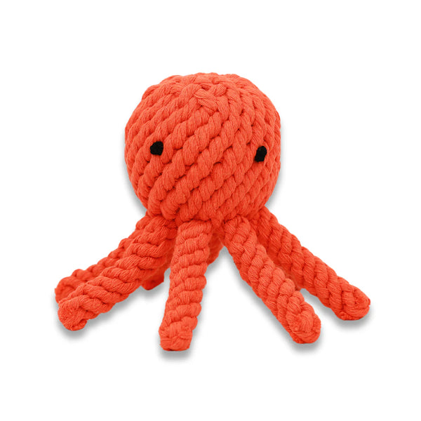 Dog Rope Toy for Gentle Chewers - Pull Toy for Dogs - Small Tug of War Toy for All Breeds - Octopus