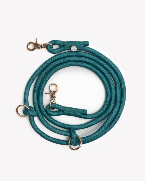 'Blue' - Hands Free Dog Braided Rope Leash