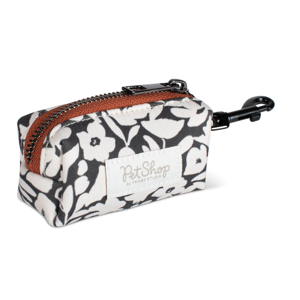 CHARCOAL FLORAL WASTE BAG HLDR