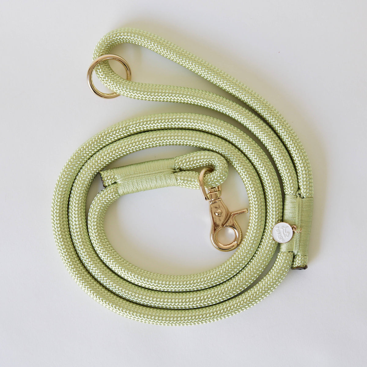 'Lime Green' - Braided Rope Leash