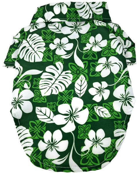 Hawaiian Camp Shirt - Tropical Green