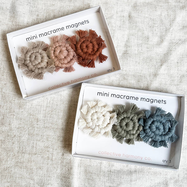 Mini magnets | macrame magnets